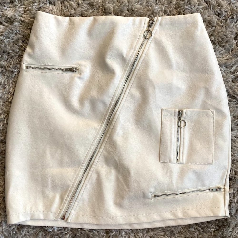 Superdown Faux Leather Skirt